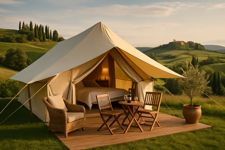 Italiaanse charme en glamping